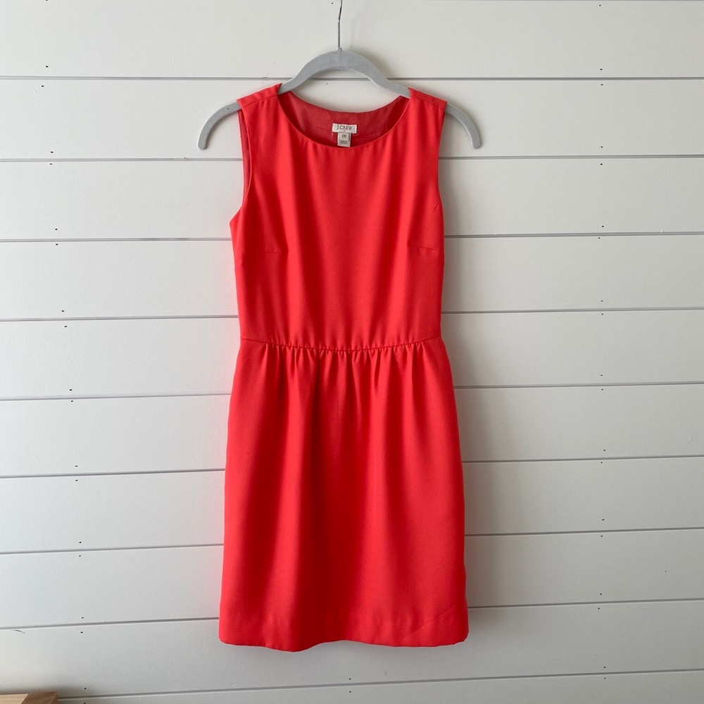 Pink j crew dress petite